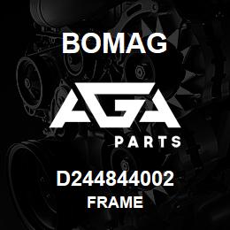 D244844002 Bomag Frame | AGA Parts