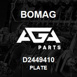 D2449410 Bomag Plate | AGA Parts