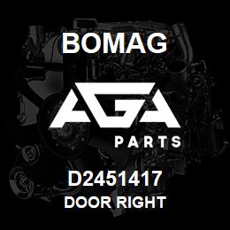 D2451417 Bomag Door right | AGA Parts