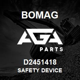 D2451418 Bomag Safety device | AGA Parts