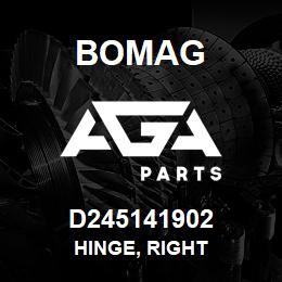 D245141902 Bomag Hinge, right | AGA Parts