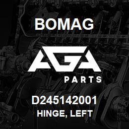 D245142001 Bomag Hinge, left | AGA Parts