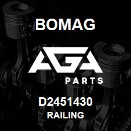 D2451430 Bomag Railing | AGA Parts