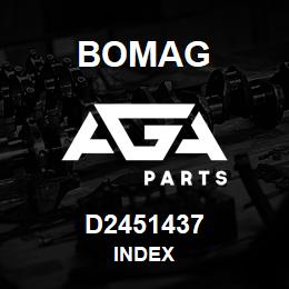 D2451437 Bomag Index | AGA Parts