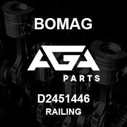 D2451446 Bomag Railing | AGA Parts