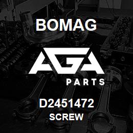 D2451472 Bomag Screw | AGA Parts