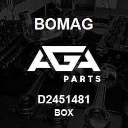 D2451481 Bomag Box | AGA Parts