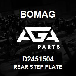 D2451504 Bomag Rear step plate | AGA Parts