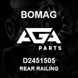 D2451505 Bomag Rear railing | AGA Parts