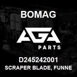 D245242001 Bomag Scraper blade, funnel | AGA Parts