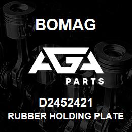 D2452421 Bomag Rubber holding plate | AGA Parts