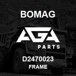 D2470023 Bomag Frame | AGA Parts