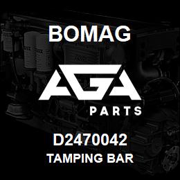 D2470042 Bomag Tamping bar | AGA Parts