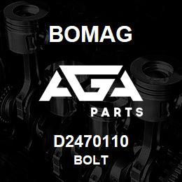 D2470110 Bomag Bolt | AGA Parts