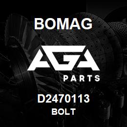 D2470113 Bomag Bolt | AGA Parts