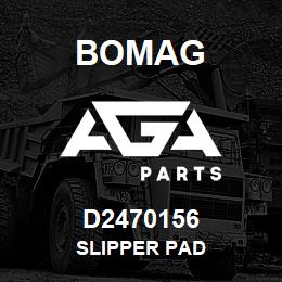 D2470156 Bomag Slipper pad | AGA Parts