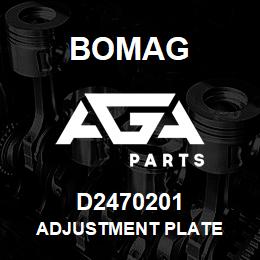 D2470201 Bomag Adjustment plate | AGA Parts