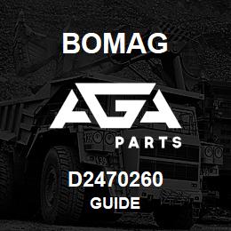 D2470260 Bomag Guide | AGA Parts