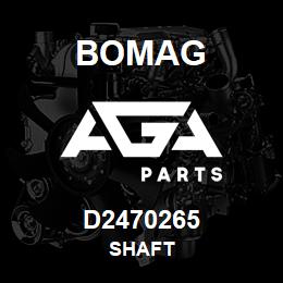 D2470265 Bomag Shaft | AGA Parts