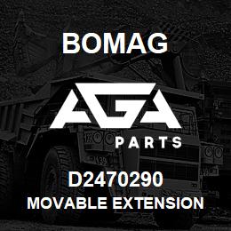 D2470290 Bomag Movable extension | AGA Parts