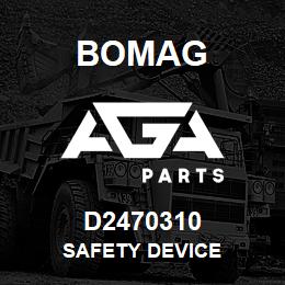 D2470310 Bomag Safety device | AGA Parts