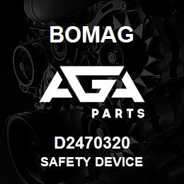 D2470320 Bomag Safety device | AGA Parts