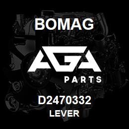 D2470332 Bomag Lever | AGA Parts