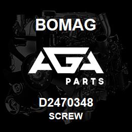 D2470348 Bomag Screw | AGA Parts