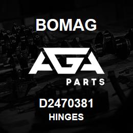 D2470381 Bomag Hinges | AGA Parts