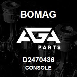 D2470436 Bomag Console | AGA Parts