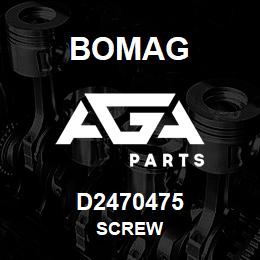 D2470475 Bomag Screw | AGA Parts