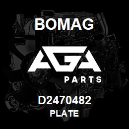 D2470482 Bomag Plate | AGA Parts