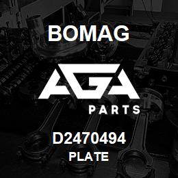 D2470494 Bomag Plate | AGA Parts