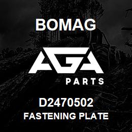 D2470502 Bomag Fastening plate | AGA Parts