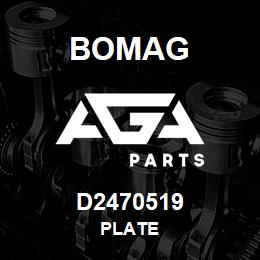 D2470519 Bomag Plate | AGA Parts