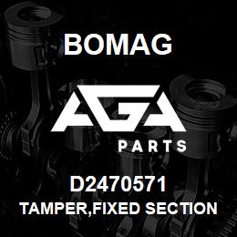 D2470571 Bomag Tamper,fixed section,right | AGA Parts