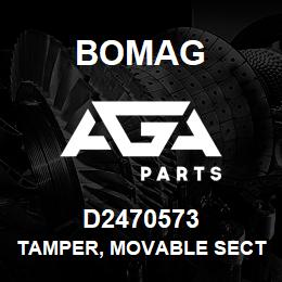 D2470573 Bomag Tamper, movable section,left | AGA Parts