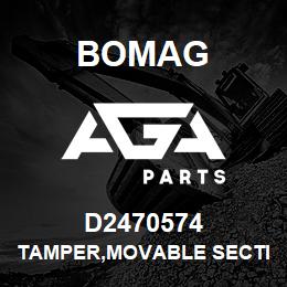 D2470574 Bomag Tamper,movable section,right | AGA Parts