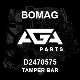 D2470575 Bomag Tamper bar | AGA Parts