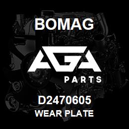 D2470605 Bomag Wear plate | AGA Parts