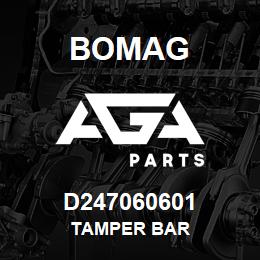 D247060601 Bomag Tamper bar | AGA Parts