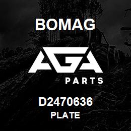 D2470636 Bomag Plate | AGA Parts