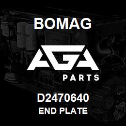 D2470640 Bomag End plate | AGA Parts