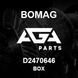 D2470646 Bomag Box | AGA Parts