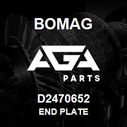 D2470652 Bomag End plate | AGA Parts