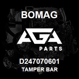 D247070601 Bomag Tamper bar | AGA Parts