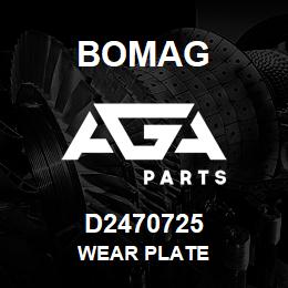 D2470725 Bomag Wear plate | AGA Parts