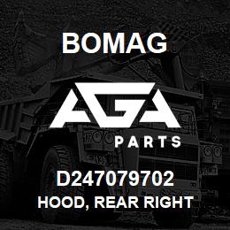 D247079702 Bomag Hood, rear right | AGA Parts