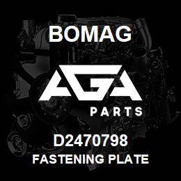 D2470798 Bomag Fastening plate | AGA Parts