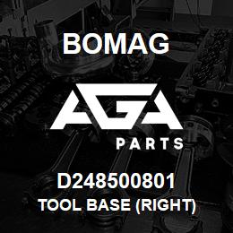 D248500801 Bomag Tool base (Right) | AGA Parts